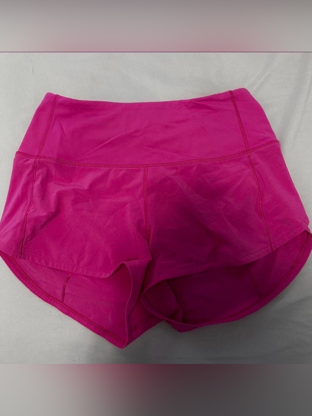 Lululemon Sonic Pink Athletic Shorts - High Waist